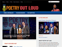 Tablet Screenshot of poetryoutloud.org